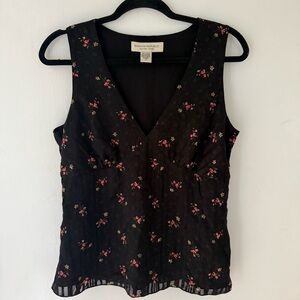 Banana Republic Women’s 8 Vintage Tank Black Pink Sleeveless Y2K 90s top